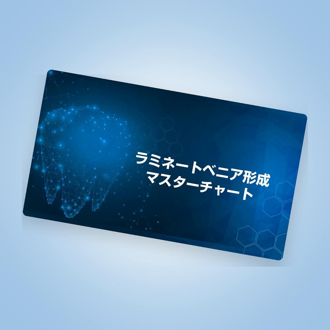 一枚にすべて凝縮。ラミネートベニア形成マスターチャート