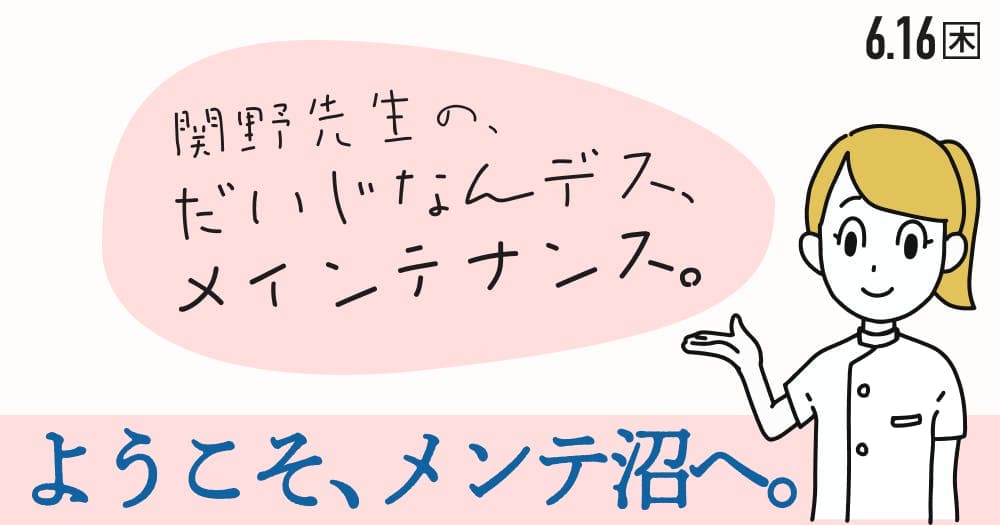 <全2回>だいじなんデス、メインテナンス第2回 - ようこそ、「メンテ沼」の世界へ。