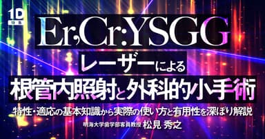 Er,Cr:YSGGレーザーによる根管内照射と外科的小手術